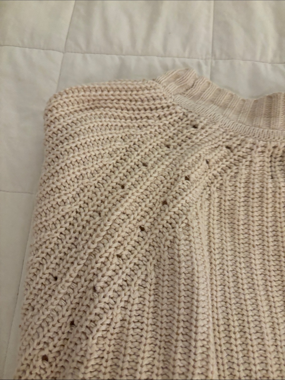 GAP Cream Ribbed Button-Front Cardigan - Picture 9 of 9